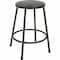 Lorell Metal Shop Stool, 24" Height, 275lb Capacity, Vinyl Seat LLR83081 - alternate 1